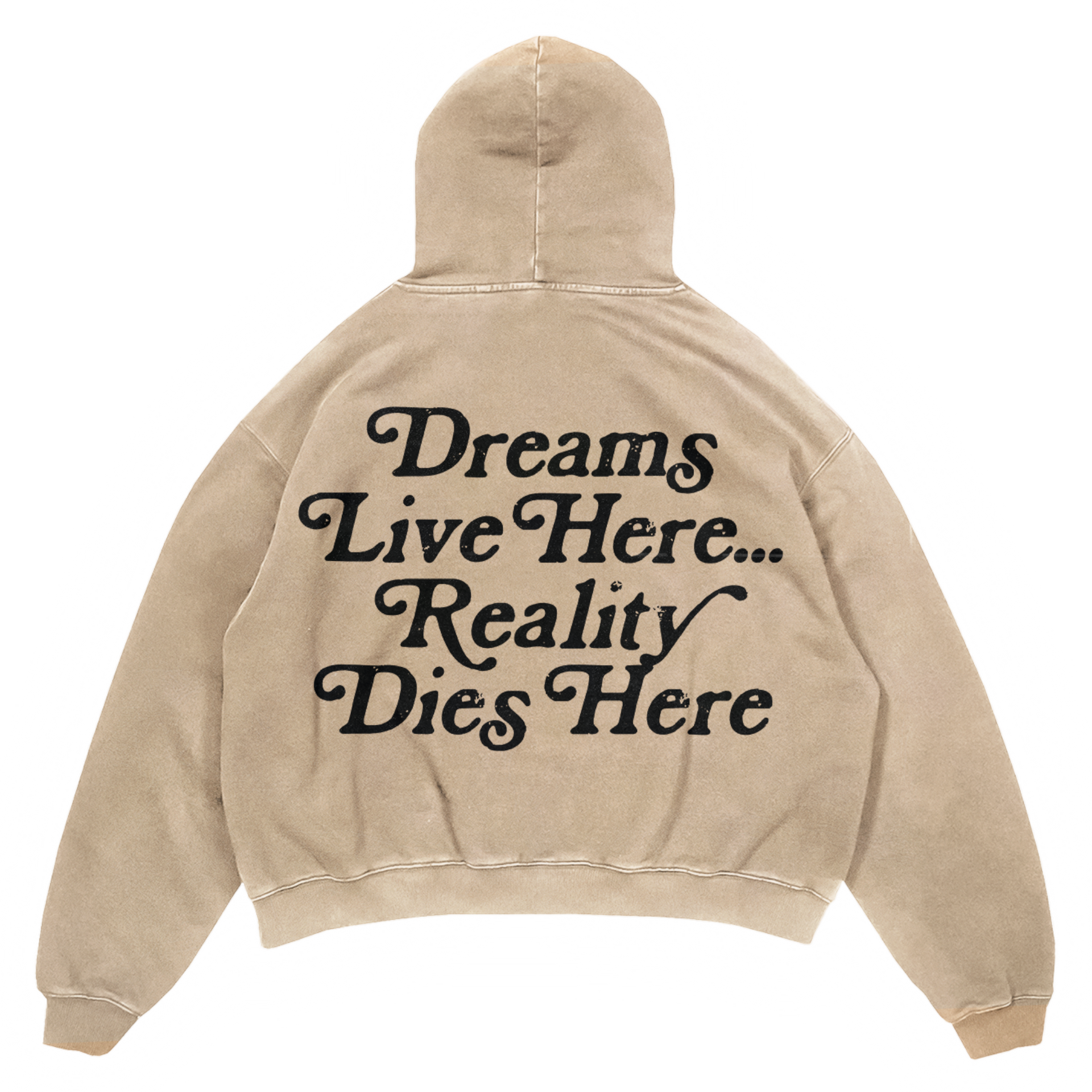 "Take Over Your World" Hoodie - Tan